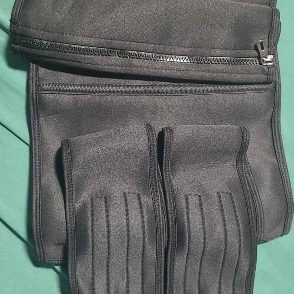 Medium Black Waist Trainer with Zipper